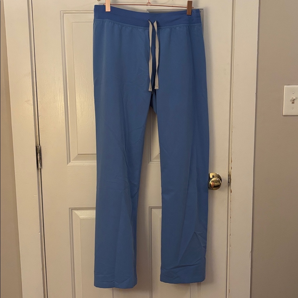Figs women's Ceil Blue Livingston-Tall Basic Scrub Pants- M-Tall